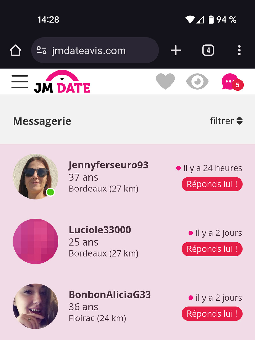 application jm date